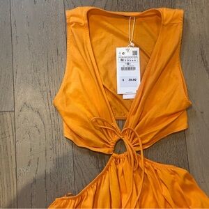 Zara Orange Maxi Dress